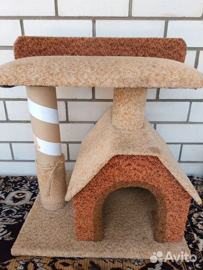 Домик лежанка для кошки, лоток в подарок