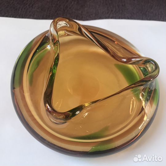 Пепельница Чешское стекло СССР Винтаж