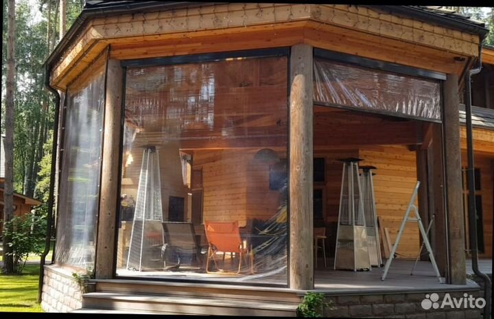 Мягкие окна для беседки