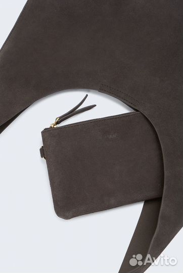 Сумка замшевая Lime (серая)