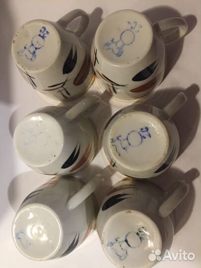 Кофейные чашки СССР 1970е Зугдидский завод