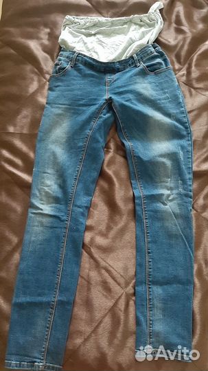 Продам б/у одежду для беременных (джинсы, брюки)