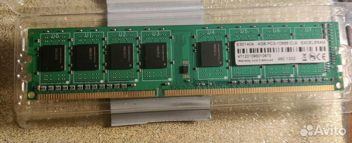 Оперативная память Exceleram 4 гб DDR3 1333 мгц DI