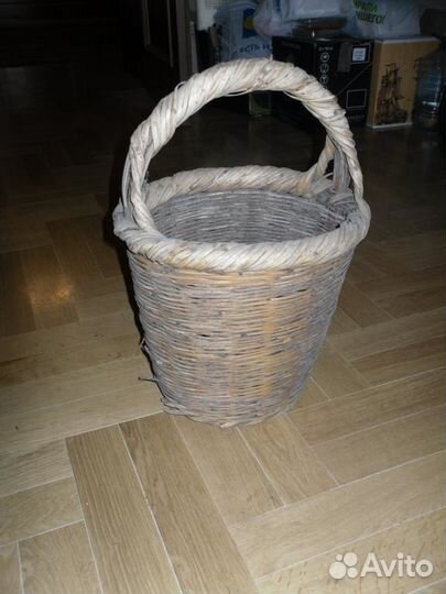 Плетёная корзина. 20-30-е годы. Россия