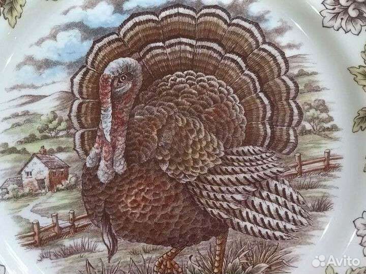 Royal Stafford Англия Блюдо фарфор Индюк