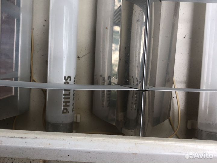 Светильник накладной потолочный 4х36W 61х123 см бу