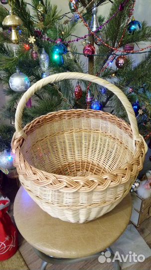 Плетёные корзины из натуральной лозы