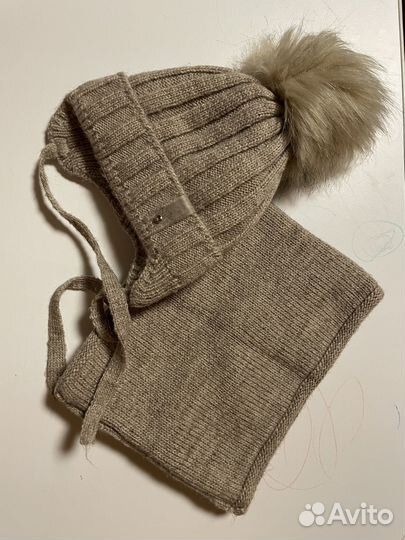 Зимняя шапка и снуд для девочки