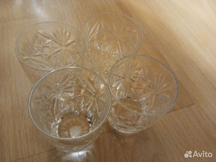 Разные фужеры и рюмки СССР, хрусталь