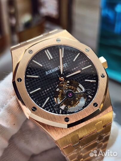 Часы Audemars Piguet Royal Oak 41 Rose Gold Black