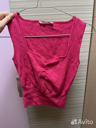 Розовый топ