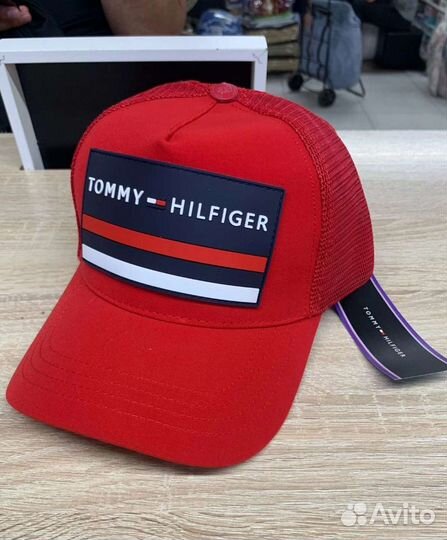 Tommy hilfiger бейсболка синий, красный