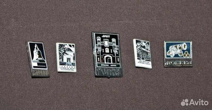 Значки СССР Города