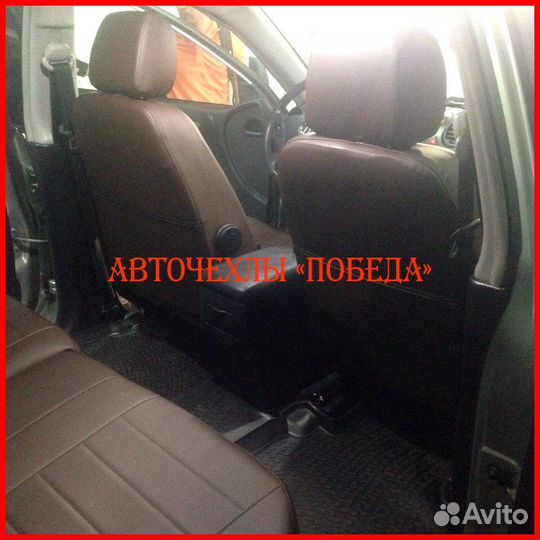 Чехлы Great Wall Hover H3 H5 из экокожи шоколадные