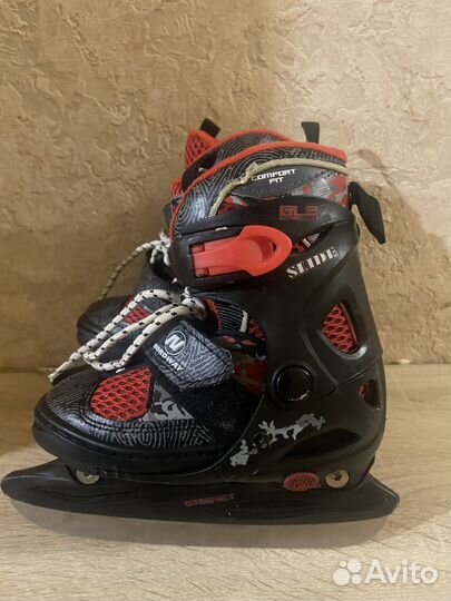 Коньки детские раздвижные р. 27-30