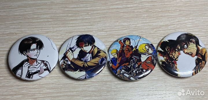 Значки Геншин Импакт & Атака Титанов & мга