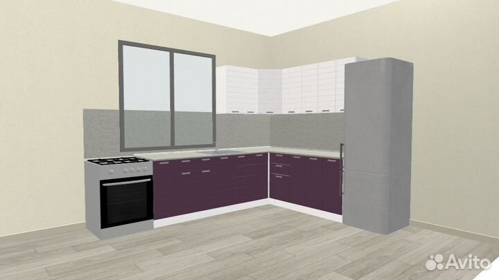 Кухня «Линда» 4,1м. Цена за всю кухню