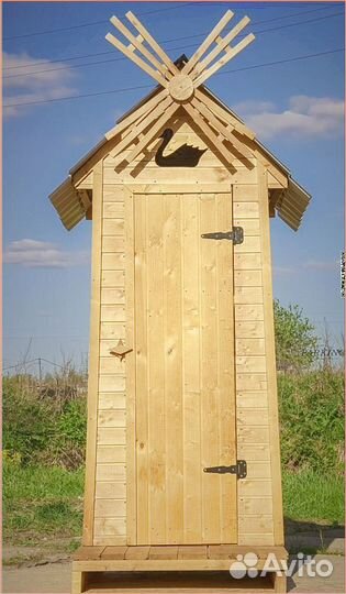 Дачный туалет с кошкой ужэ 575