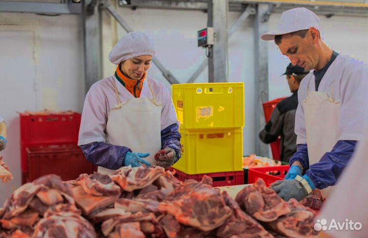 Разнорабочий на мясокомбинат(вахта)