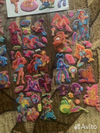 Наклейки winx