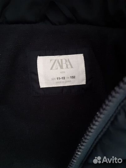 Пуховик zara 152