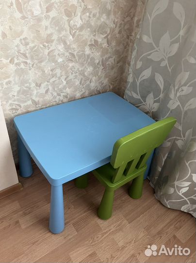 Стол и стул IKEA mammut