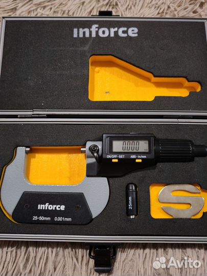 Inforce Микрометр цифровой 25-50мм/1-2