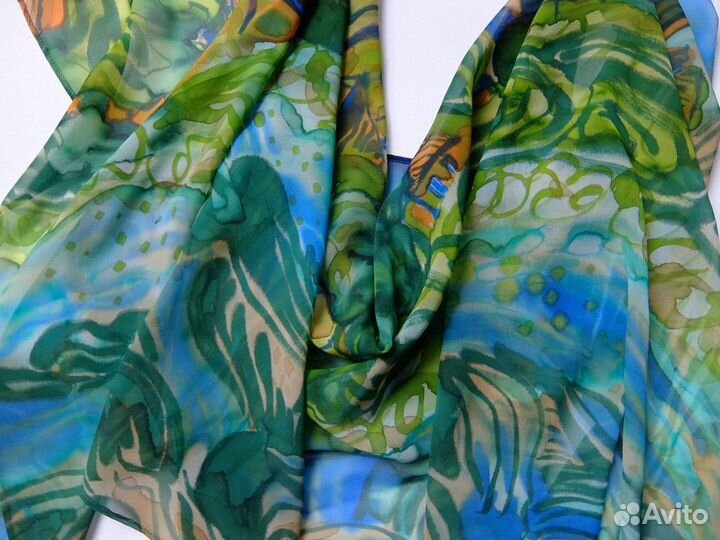 Палантин из натурального шелка