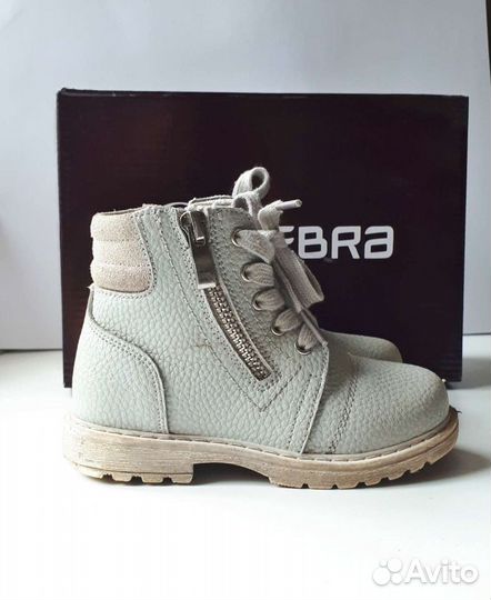Ботинки детские натуральная кожа Zebra 25р
