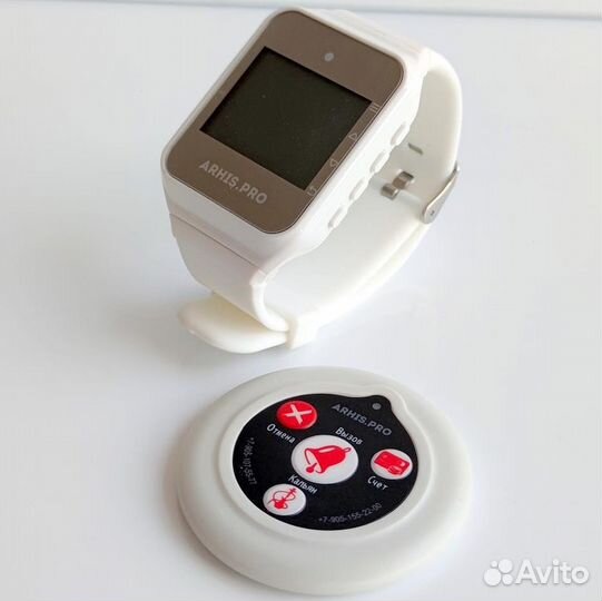 Беспроводная система/кнопка вызова персонала часы