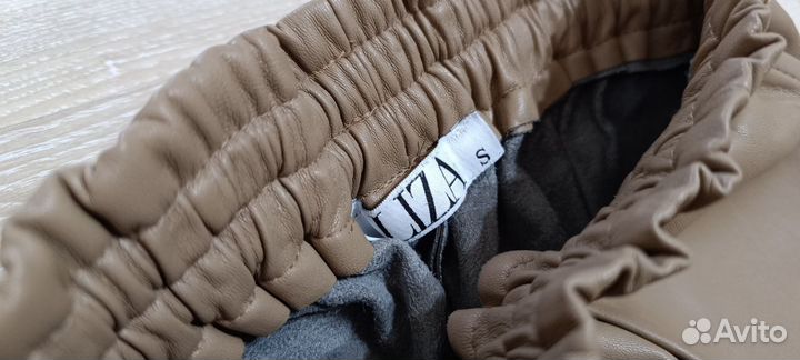 Брюки кожаные S