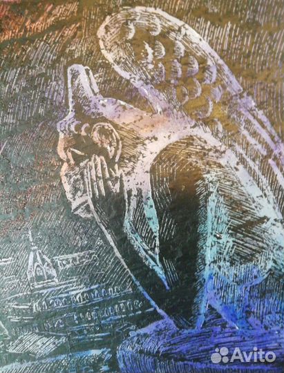 Рисунки в технике процарапывания. Нотр-Дам