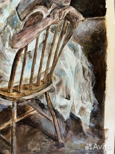 Картина балерина акрилом