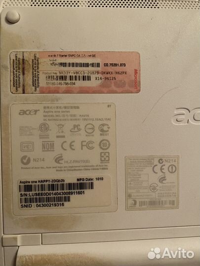 Ноутбук Aspire One