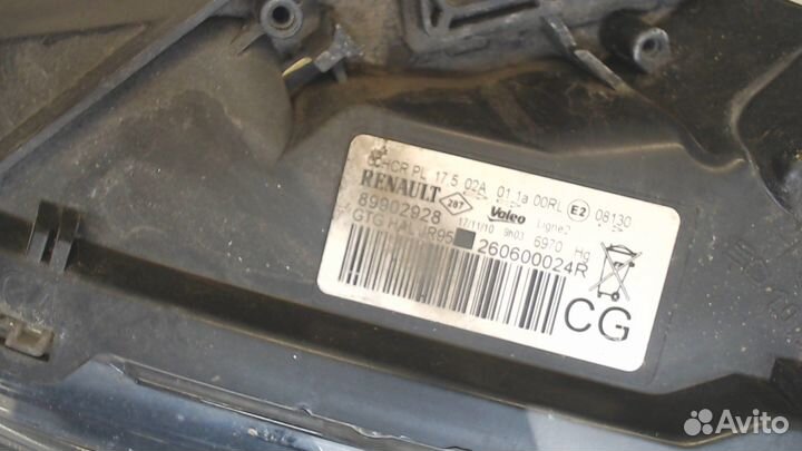 Фара (передняя) Renault Scenic, 2010