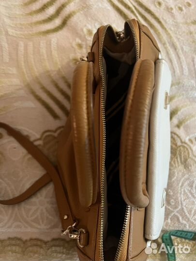 Сумка due ombre италия кожа