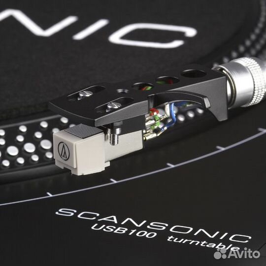 Виниловый проигрыватель Scansonic USB100 Black