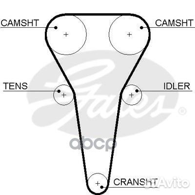 Ремень грм KIA RIO,shuma 1.5-1.6L 137з