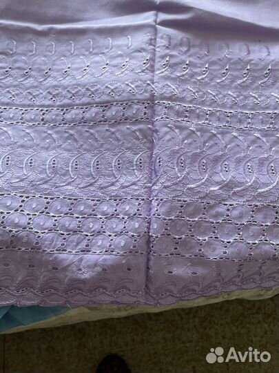 Ткань шитье сиреневого цвета
