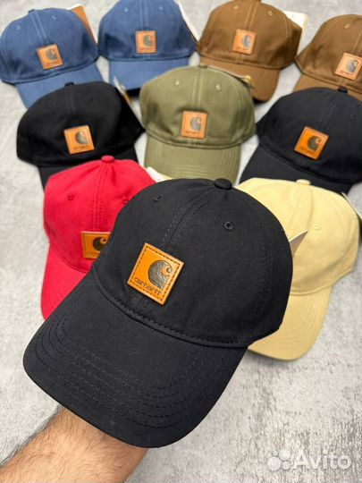 Бейсболка Carhartt, кожаная этикетка