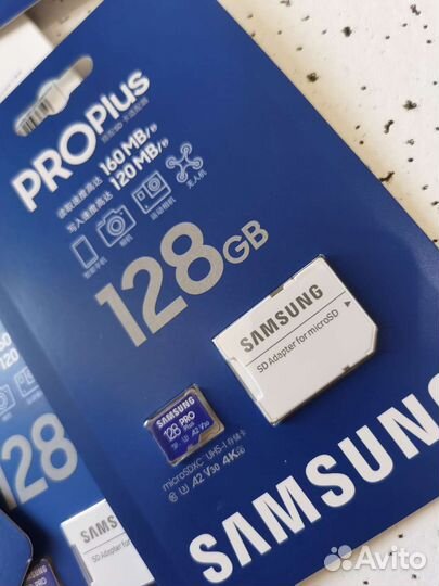 Карта памяти MicroSD Samsung PRO+ 128gb