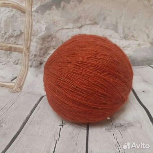 100 шерсть ручного прядения