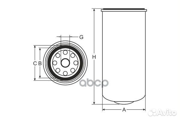 Топливный фильтр MAZ Serie 170 05/KAMAZ 4/6 03