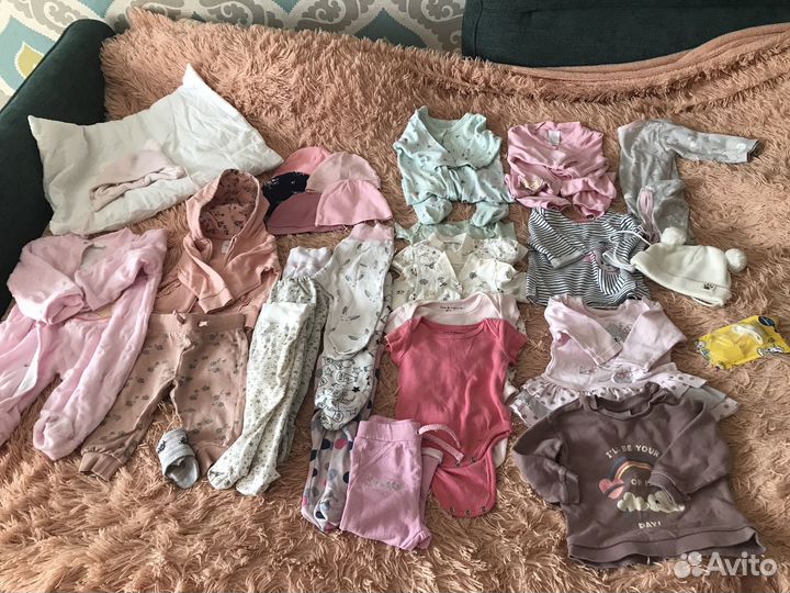 Детские вещи пакетом 62-68-74