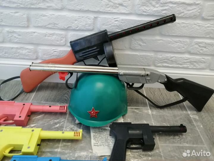 Игрушка СССР автомат ппш пистолет ружье