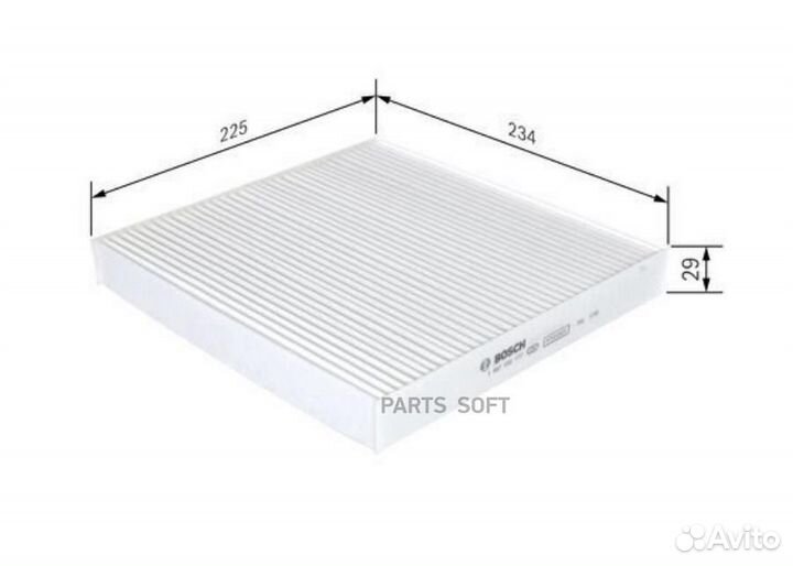 Bosch 1 987 432 177 Фильтр салона honda: accord VI