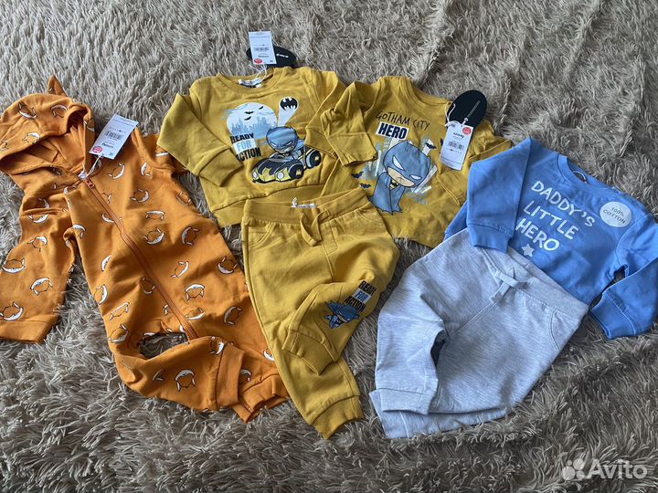 Пакет новых вещей на мальчика 74 рост