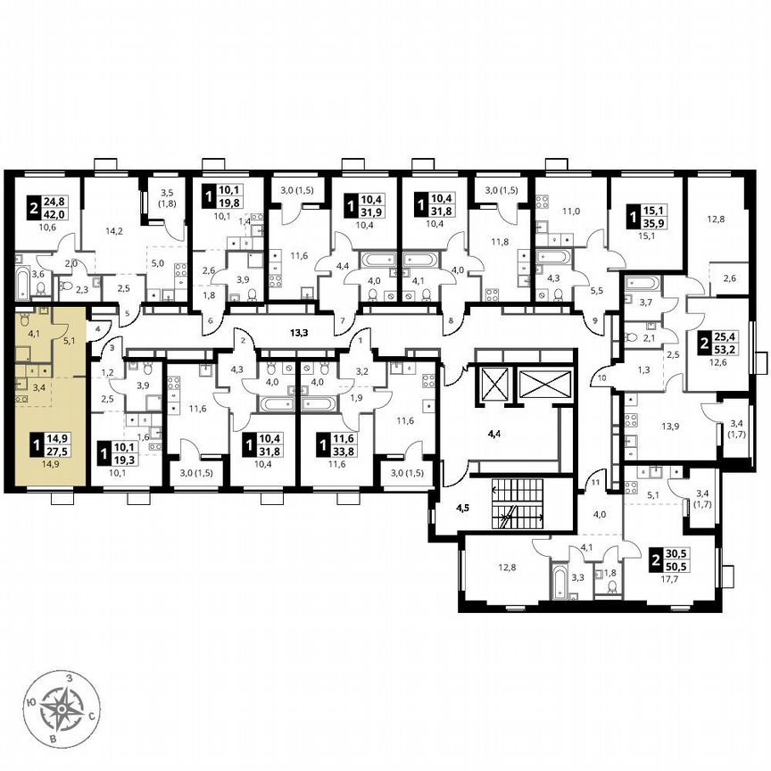 Квартира-студия, 27,5 м², 11/18 эт.