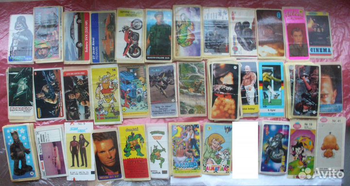 Наклейки от жвачек 90 годов