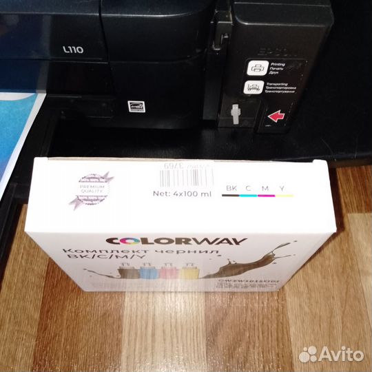 Цветной принтер epson l110 с снпч